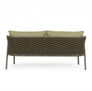 Sofa ogrodowa Harlow oliwkowa Bizzotto