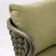 Sofa ogrodowa Harlow oliwkowa Bizzotto