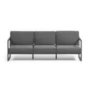 Sofa ogrodowa Comova 3 os. ciemnoszara kave home