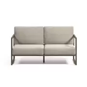 Sofa ogrodowa Comova 2 os. jasnoszara kave home