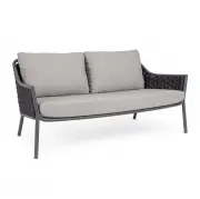 Sofa ogrodowa Everly grafitowa Bizzotto