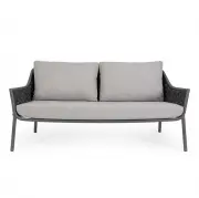 Sofa ogrodowa Everly grafitowa Bizzotto