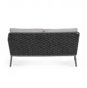 Sofa ogrodowa Everly grafitowa Bizzotto
