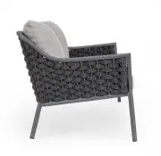 Sofa ogrodowa Everly grafitowa Bizzotto