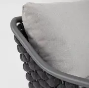 Sofa ogrodowa Everly grafitowa Bizzotto