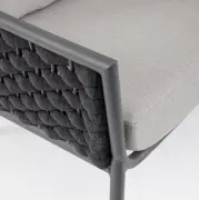 Sofa ogrodowa Everly grafitowa Bizzotto