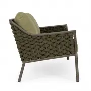 Sofa ogrodowa Everly oliwkowa Bizzotto