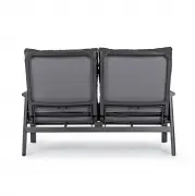 Sofa ogrodowa Kledi 2 os. antracytowa Bizzotto