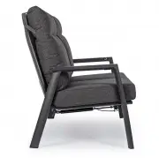 Sofa ogrodowa Kledi 2 os. antracytowa Bizzotto