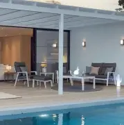 Sofa ogrodowa Kledi 2 os. biała Bizzotto