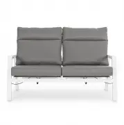 Sofa ogrodowa Kledi 2 os. biała Bizzotto