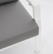Sofa ogrodowa Kledi 2 os. biała Bizzotto