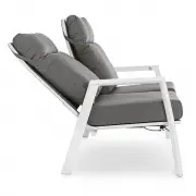 Sofa ogrodowa Kledi 2 os. biała Bizzotto