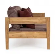 Sofa ogrodowa Kobo ciemny róż Bizzotto