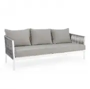 Sofa ogrodowa Limone 3 os. biała