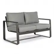 Sofa ogrodowa Merrigan 2 os. antracytowa Bizzotto