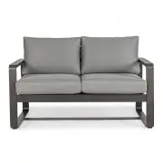 Sofa ogrodowa Merrigan 2 os. antracytowa Bizzotto