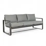 Sofa ogrodowa Merrigan 3 os. antracytowa Bizzotto