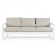 Sofa ogrodowa Merrigan 3 os. biała Bizzotto