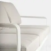 Sofa ogrodowa Merrigan 3 os. biała Bizzotto
