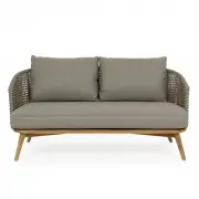 Sofa ogrodowa Ninfa szara Bizzotto