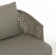 Sofa ogrodowa Ninfa szara Bizzotto