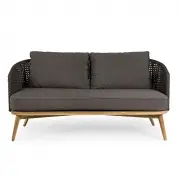 Sofa ogrodowa Ninfa ciemnoszara Bizzotto