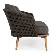 Sofa ogrodowa Ninfa ciemnoszara Bizzotto