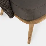 Sofa ogrodowa Ninfa ciemnoszara Bizzotto