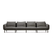 Sofa ogrodowa Sorells 4-osobowa ciemnoszara kave home