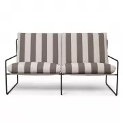 Sofa ogrodowa Desert 2 os. Black-Chocolate Ferm Living