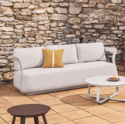 Sofa ogrodowa Tamaris 3 osobowa ecru Kave Home