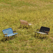 Sofa ogrodowa składana Outdoor Market niebieska HAY