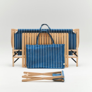 Sofa ogrodowa składana Outdoor Market niebieska HAY