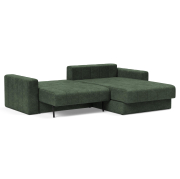 Sofa rozkładana Akello Lounger z podłokietnikami avella pine green Innovation