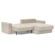 Sofa rozkładana Akello Lounger z podłokietnikami avella sand Innovation