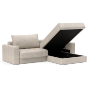 Sofa rozkładana Akello Lounger z podłokietnikami avella sand Innovation