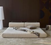 Sofa rozkładana Circlus Round Cushions Esina Almond innovation