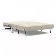 Sofa rozkładana Cubed 140 cm chromowana podstawa Sand Grey Innovation