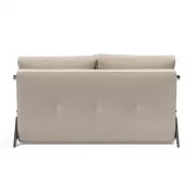 Sofa rozkładana Cubed 140 cm chromowana podstawa Sand Grey Innovation