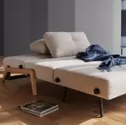 Sofa rozkładana Cubed 140 cm dąb Blida Sand Grey Innovation