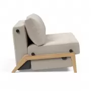 Sofa rozkładana Cubed 140 cm dąb Blida Sand Grey Innovation
