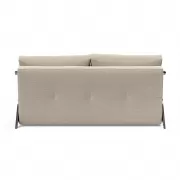 Sofa rozkładana Cubed 160 cm chromowana podstawa Sand Grey Innovation