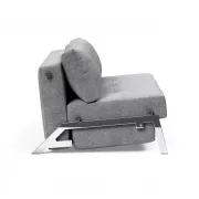 Sofa rozkładana Cubed 160 cm chromowana podstawa Twist Granite Innovation