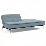 Sofa rozkładana Dublexo 558 Soft Indigo jasne drewno Innovation