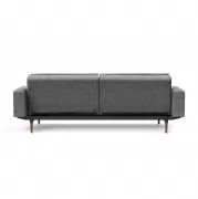 Sofa rozkładana Dublexo z podł. Twist Charcoal ciemne drewno Innovation