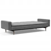 Sofa rozkładana Dublexo z podł. Twist Charcoal ciemne drewno Innovation