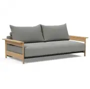 Sofa Rozkładana Malloy Wood Boucle Ash Grey Innovation