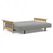 Sofa rozkładana Malloy wood Boucle Ash Grey Innovation