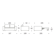 Sofa rozkładana Neah X 140 cm Elegance Ultramarine Innovation